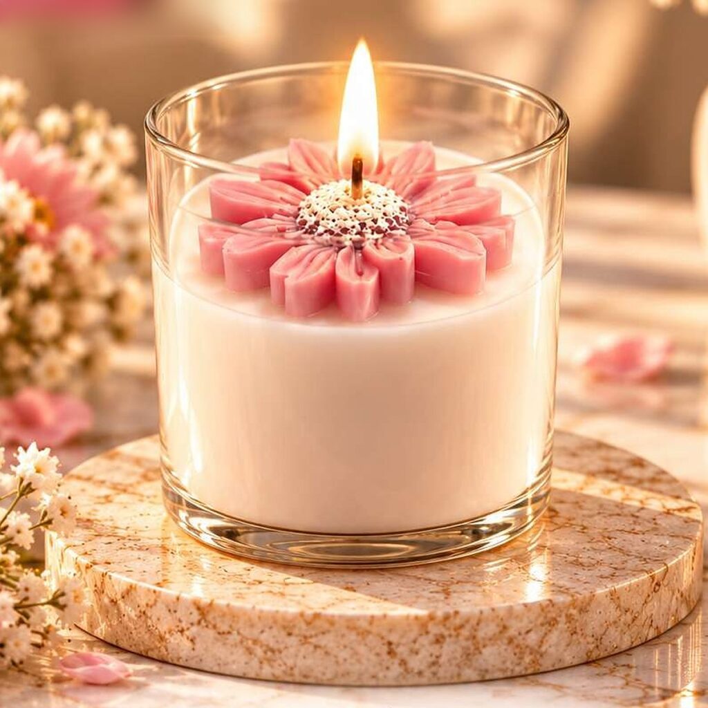 Daisy Blossom candle