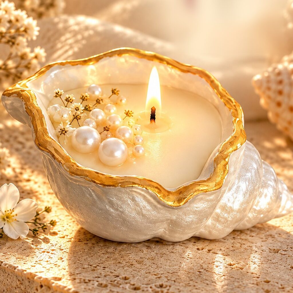 Pearl Shell Glow candle