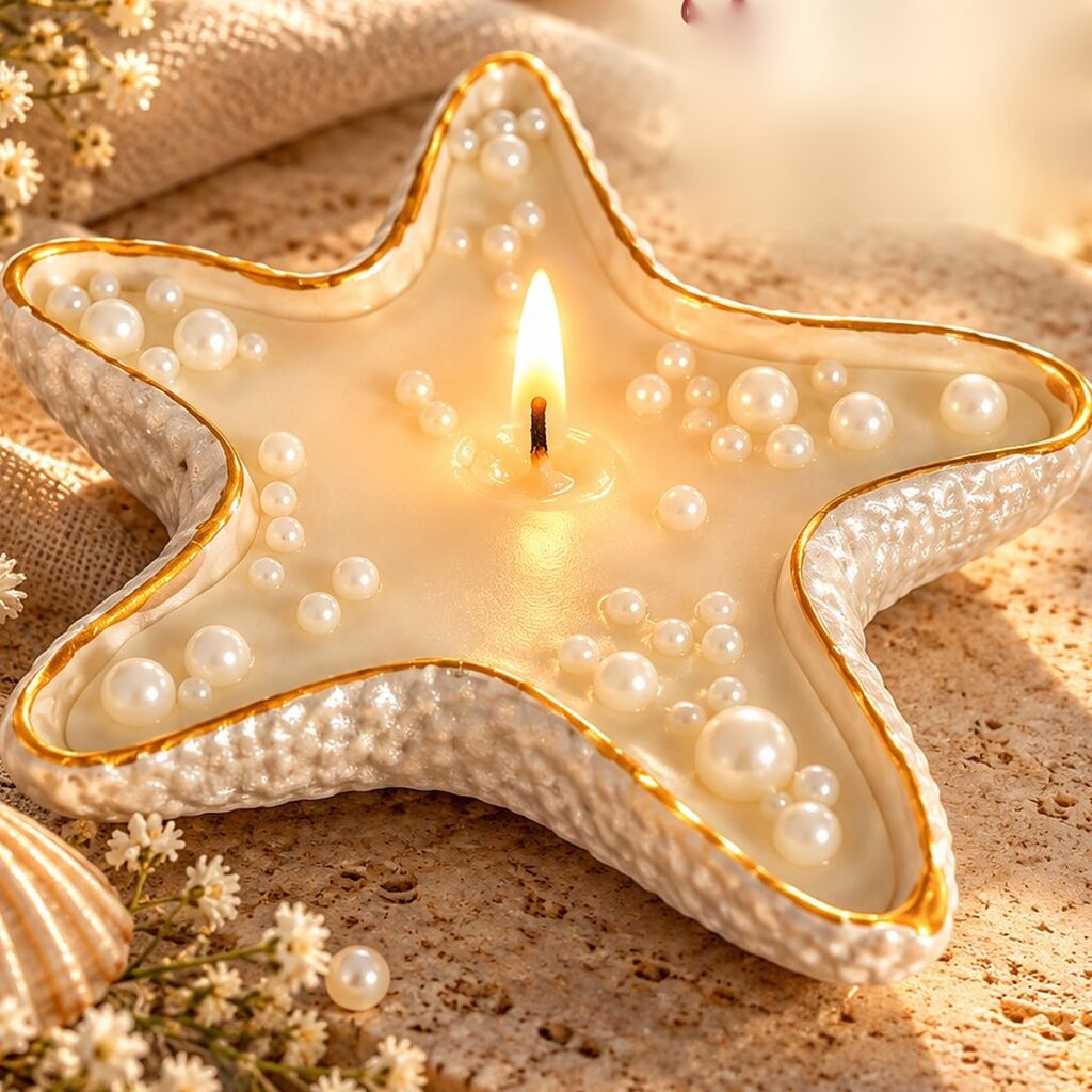 Pearl Star Glow candle